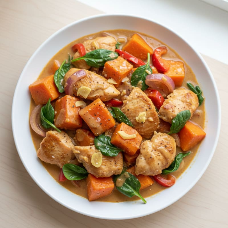 Tender Peanut Chicken and Vegetable Stew