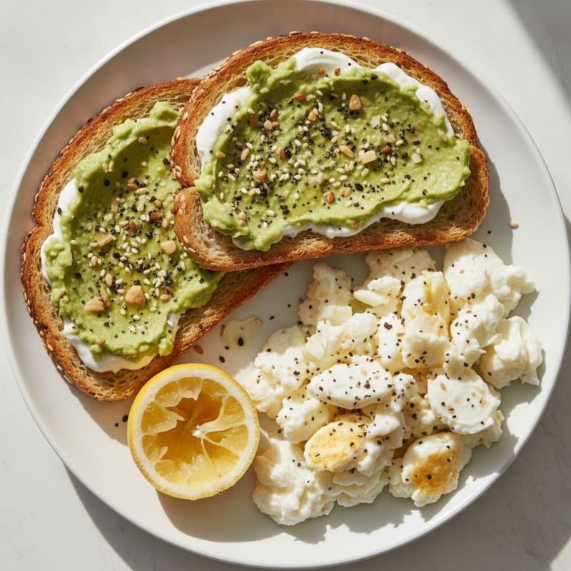 Avocado Toast with Everything Bagel Seasoning