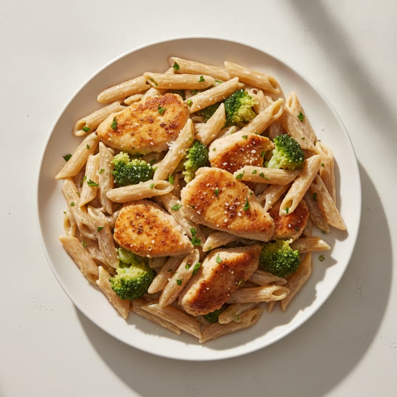 Garlic Parmesan Chicken Alfredo Pasta