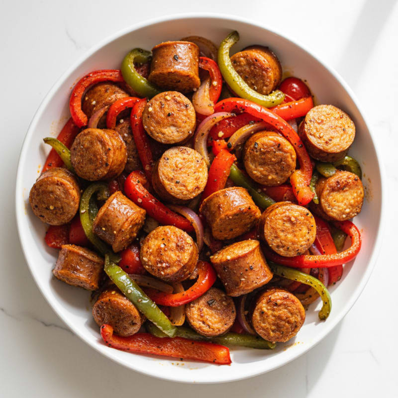 Smoky Roasted Sausage with Peppers