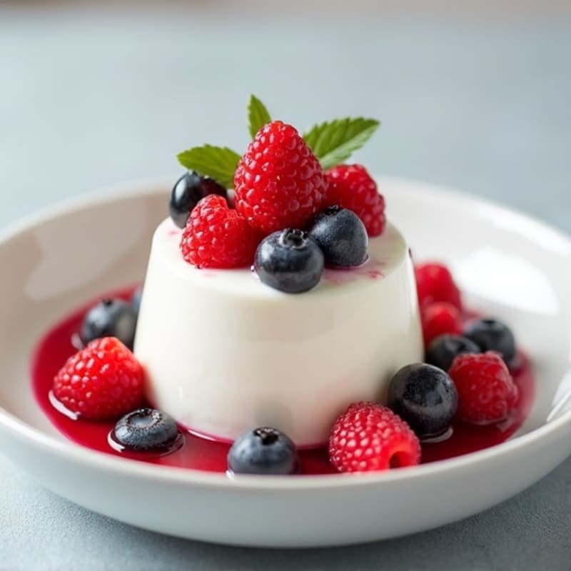 Creamy Greek Yogurt Protein Mousse with Berries