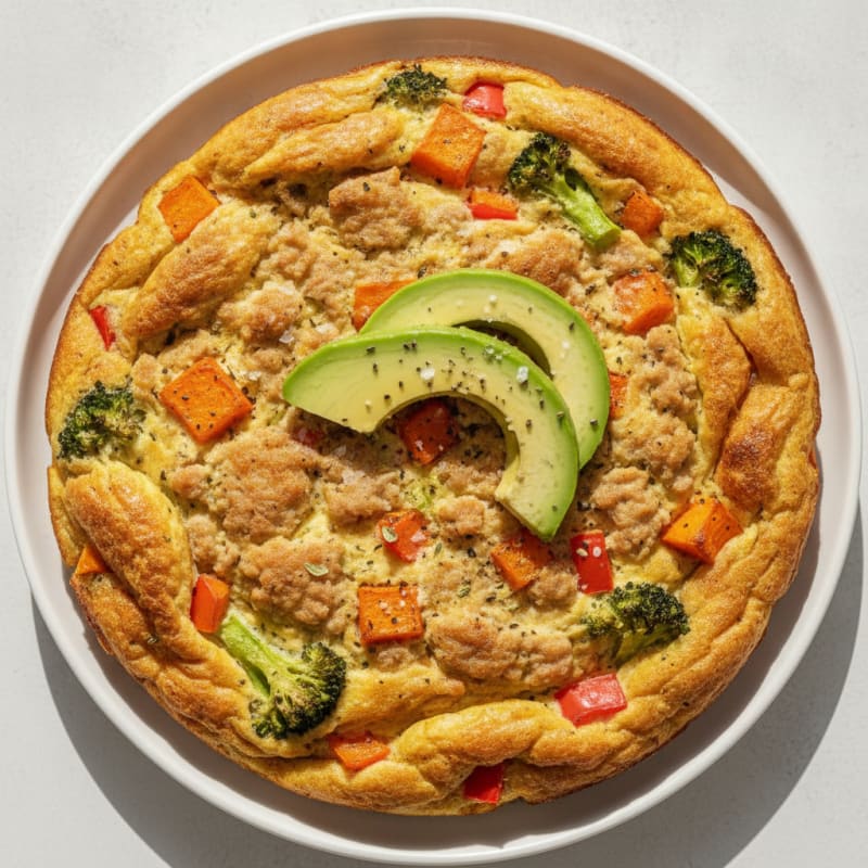 Savory Sweet Potato and Ground Turkey Egg Bake