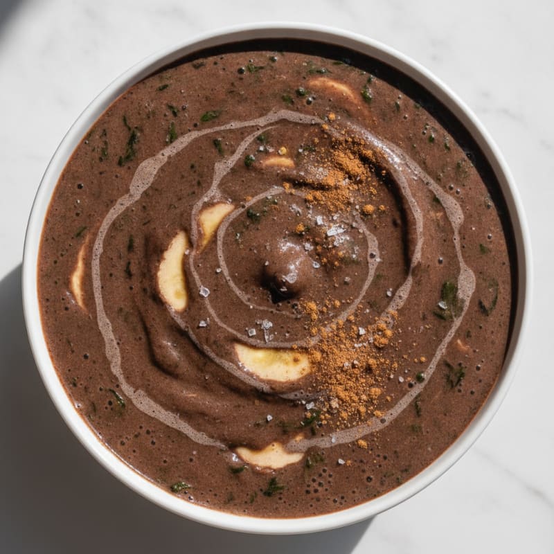 Chocolate Banana Spinach Protein Smoothie