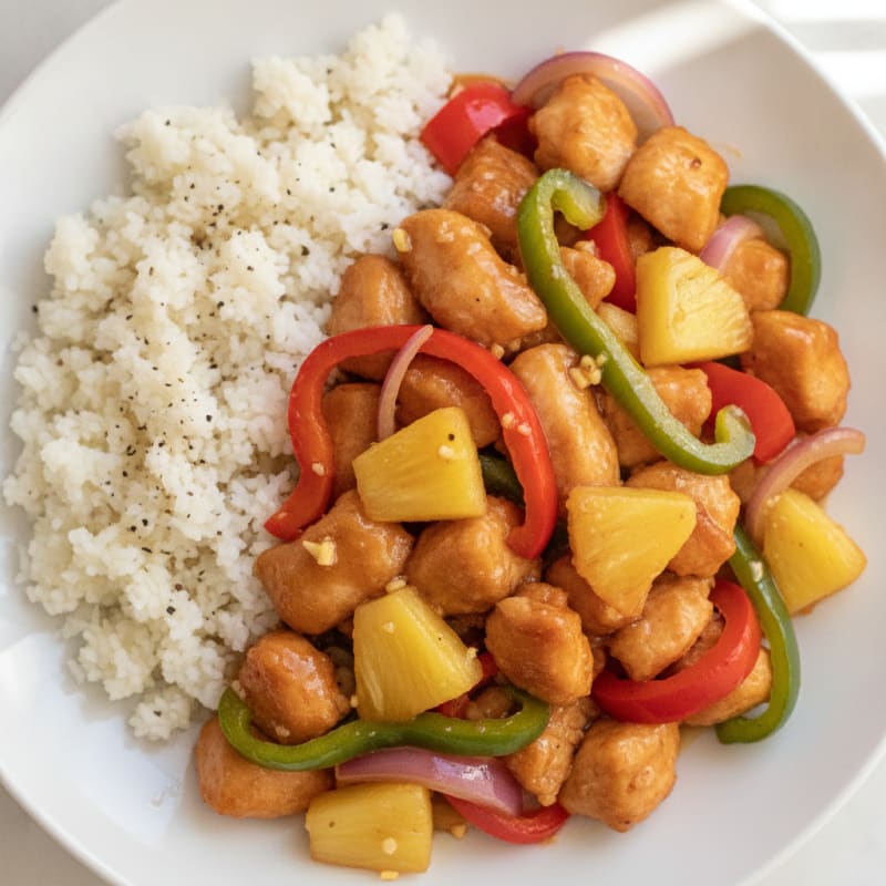 Sweet and Sour Chicken with Pineapple