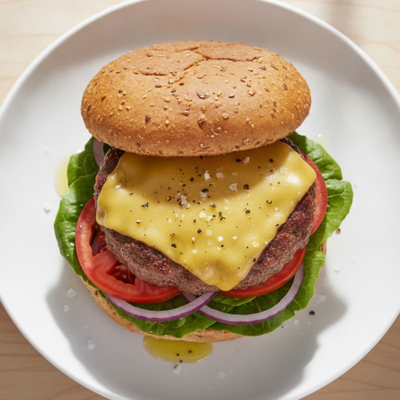 Classic Beef Burger with Cheddar