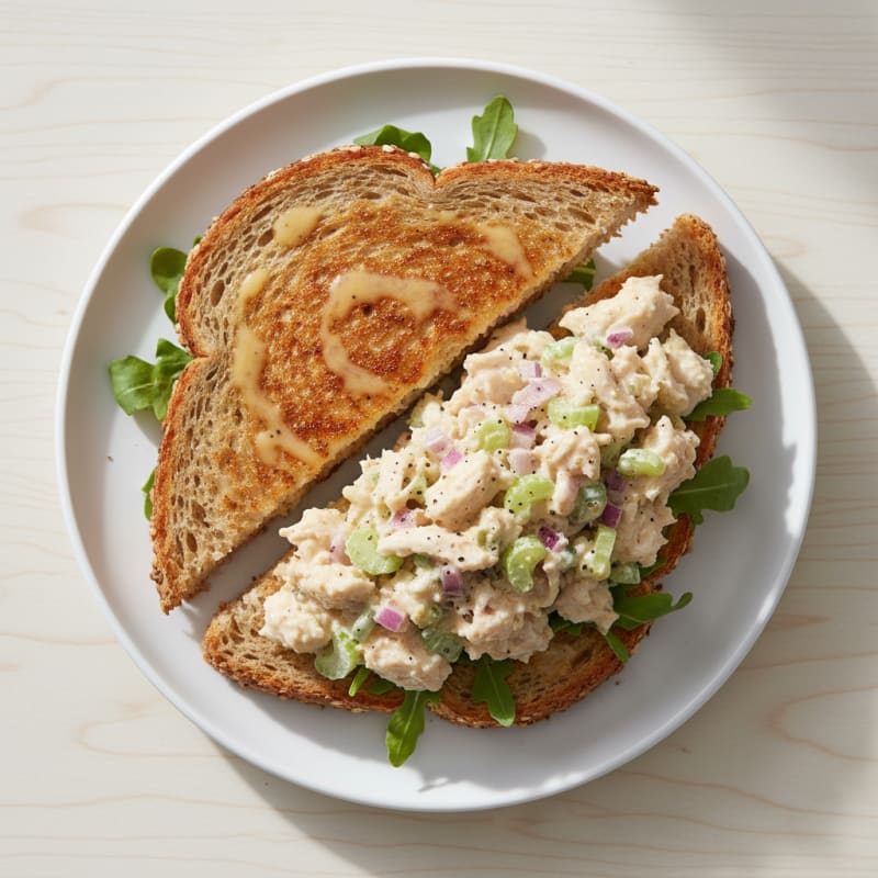Clean Canned Chicken Salad Sandwich