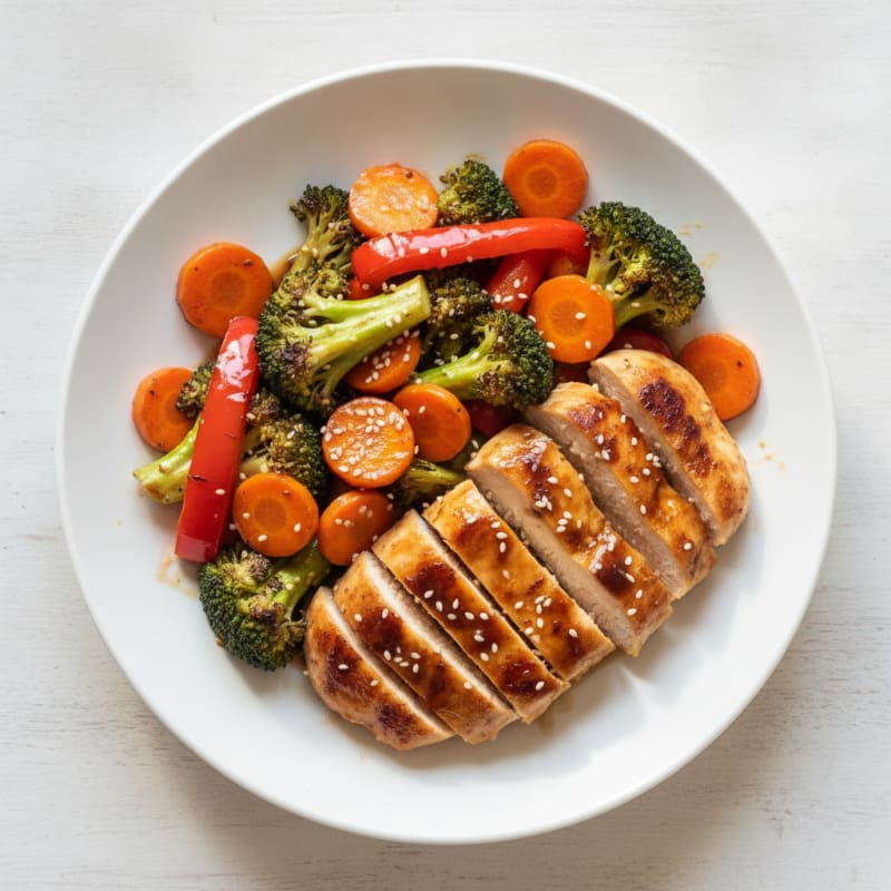 Teriyaki Chicken with Roasted Vegetables