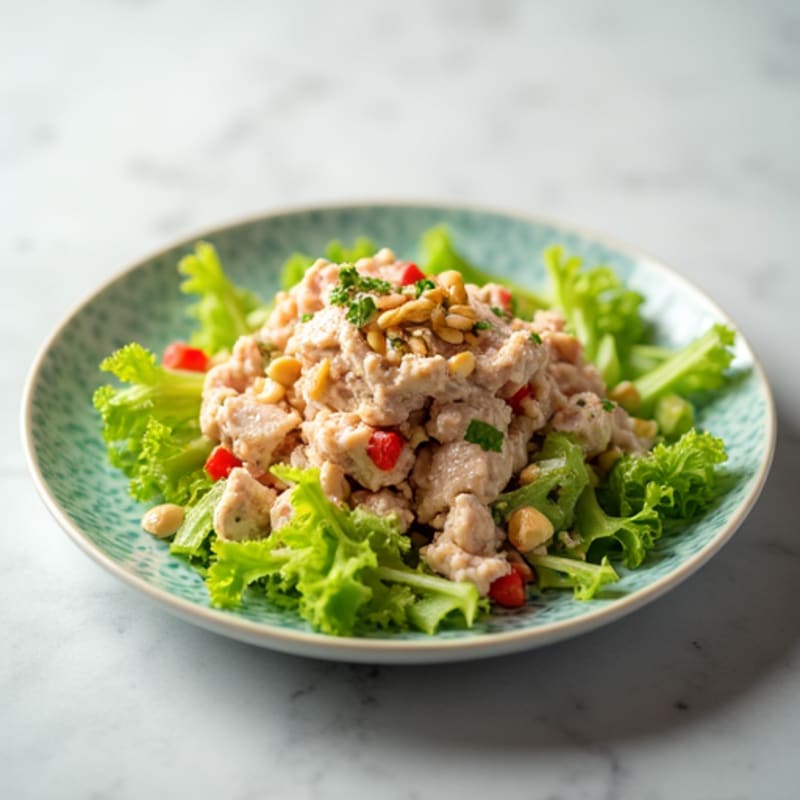 Tuna Salad with Celery and Pumpkin Seeds
