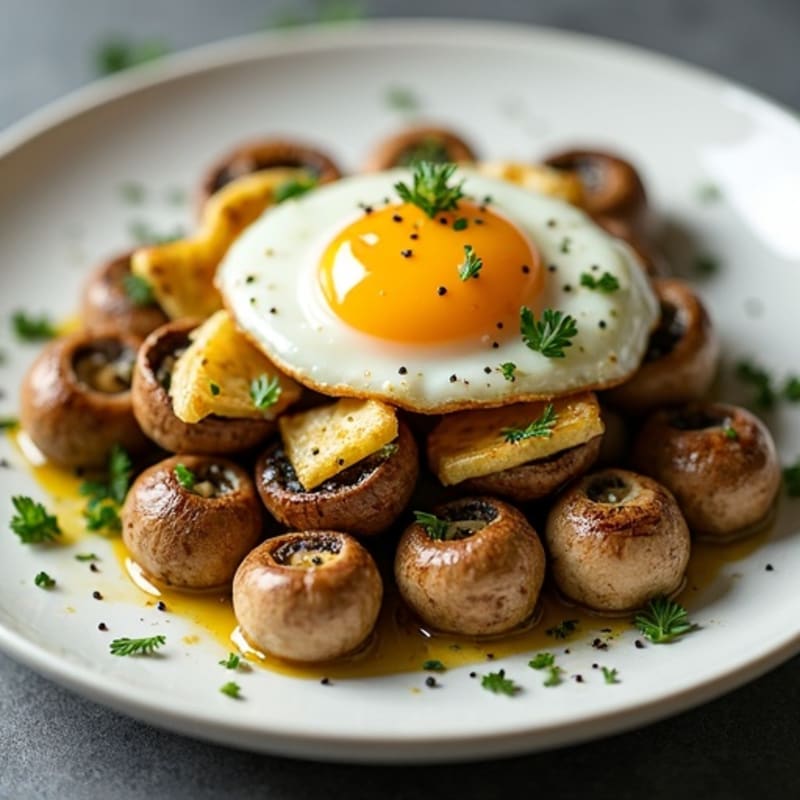 Garlic-Butter Roasted Mushrooms with Fresh Herbs