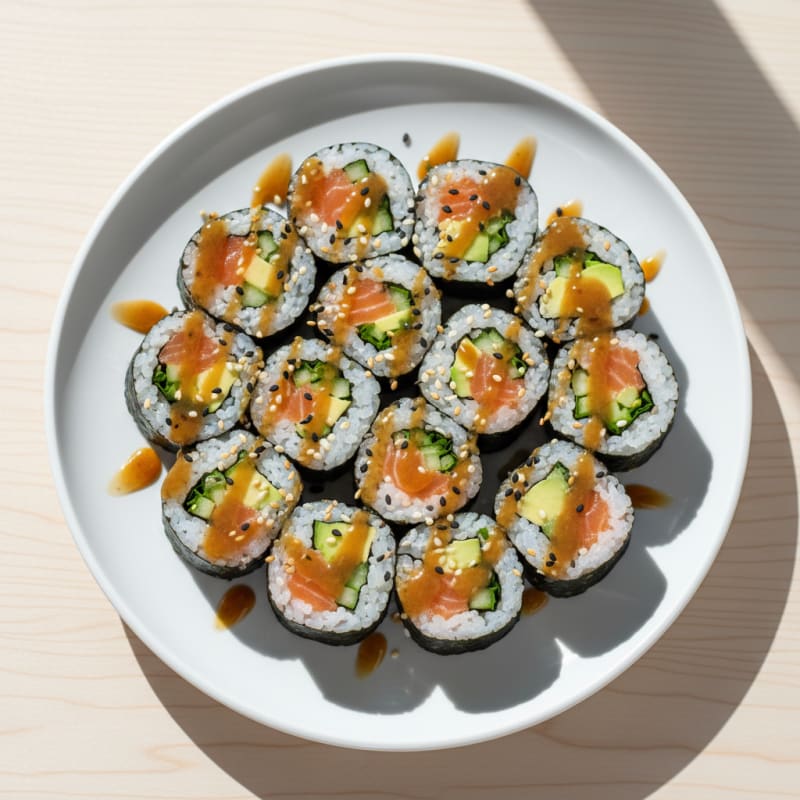 Zesty Fresh Salmon Sushi Rolls