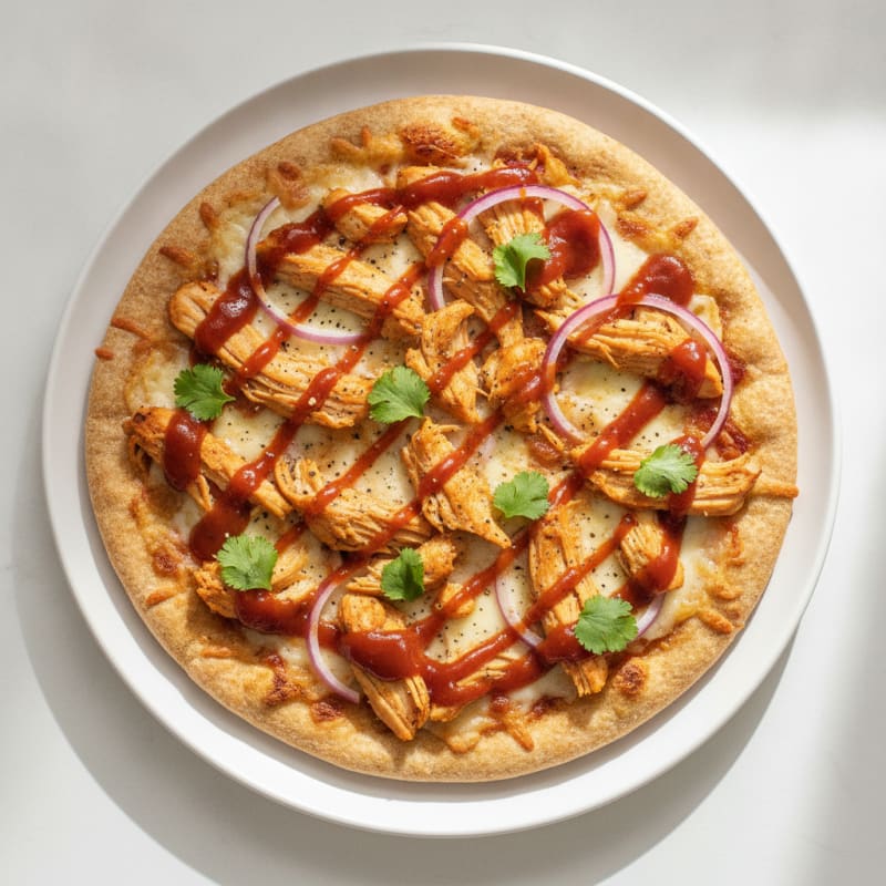 High-Protein BBQ Chicken Pizza