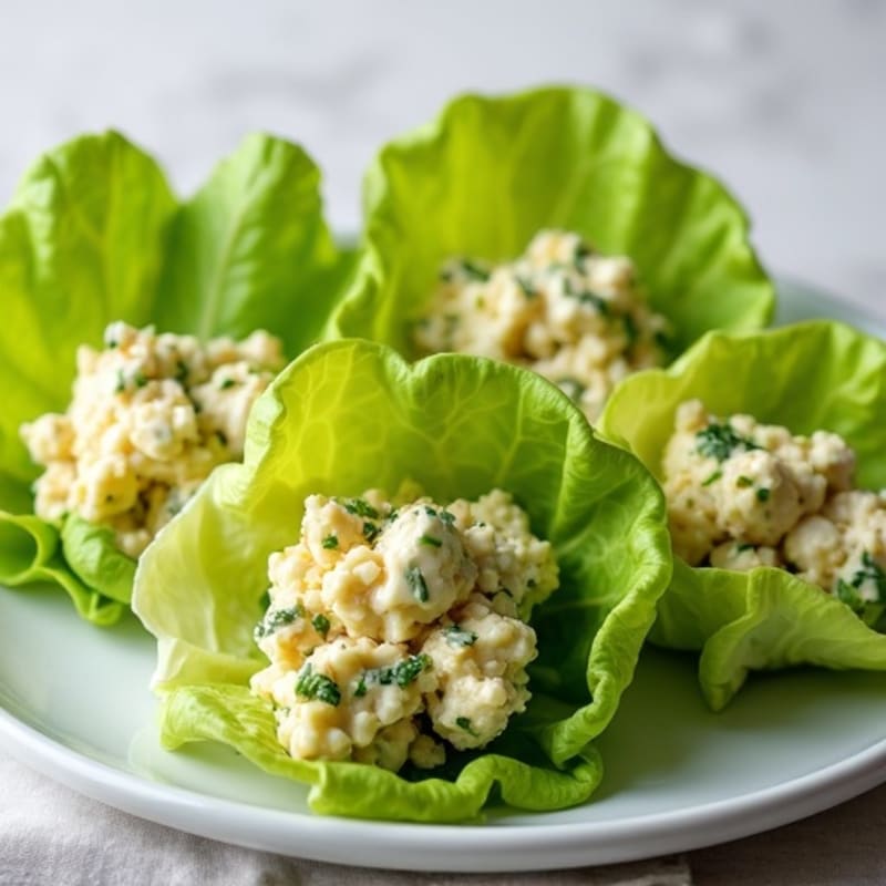 Fresh Herb Egg Salad Lettuce Wraps