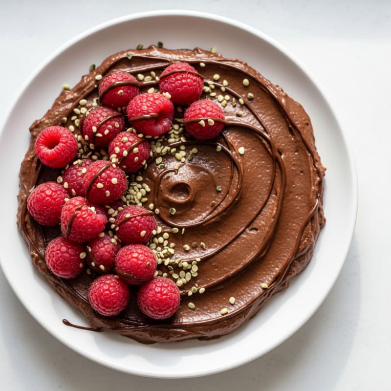 Silky Dark Chocolate Tofu Mousse