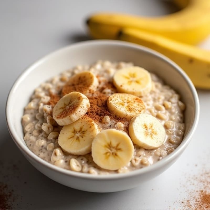 Creamy Banana Cinnamon Overnight Oats