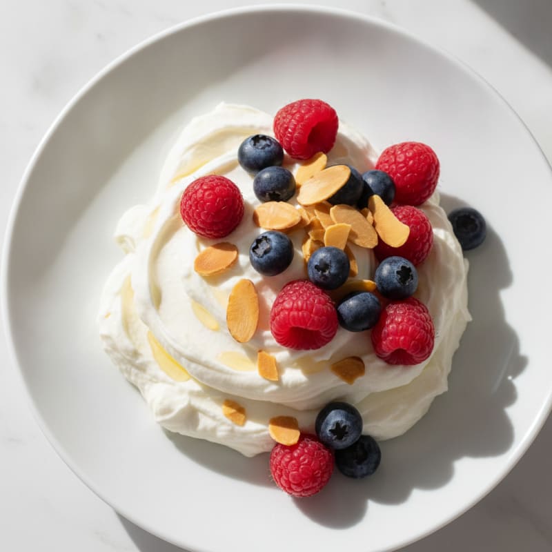 Silky Greek Yogurt Protein Mousse with Berries