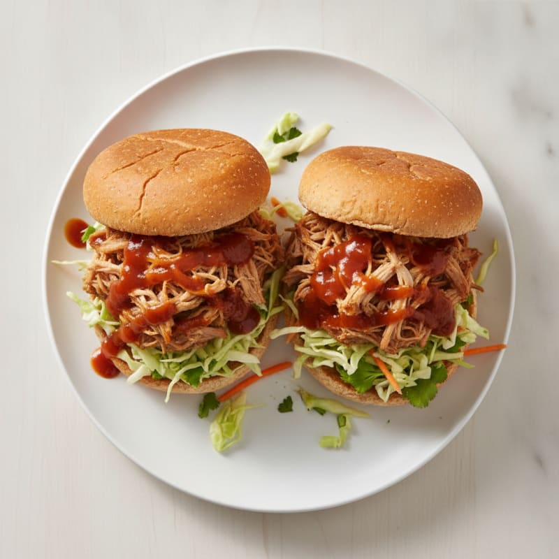 Slow-Cooked BBQ Pulled Pork Sandwiches