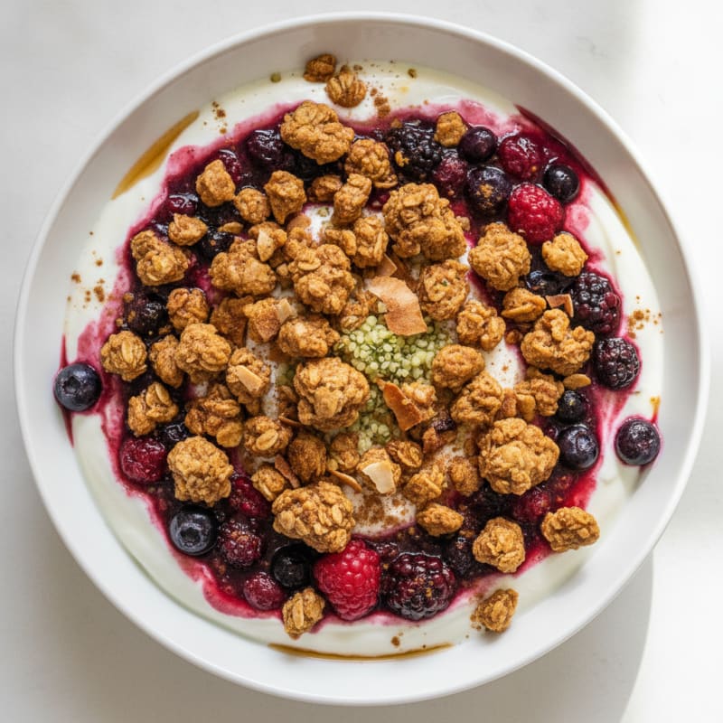 Greek Yogurt with Berry Compote