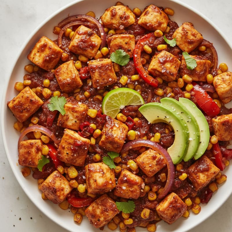 Chipotle Chicken and Corn Bake