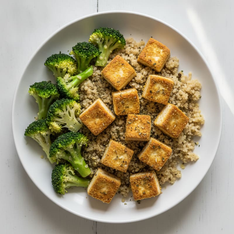 Garlic-Herb Baked Tofu