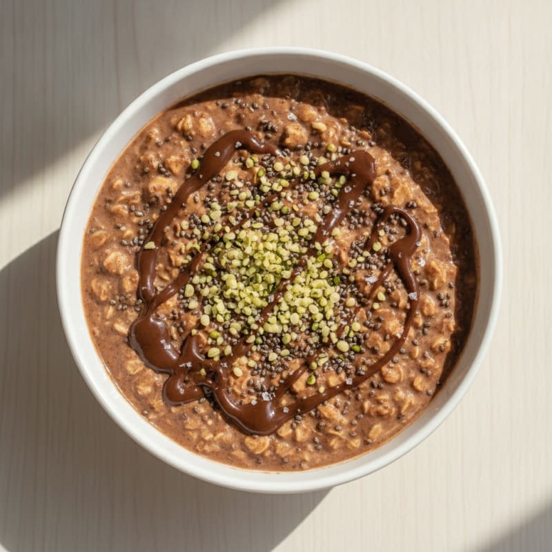 Decadent Dark Chocolate Overnight Oats
