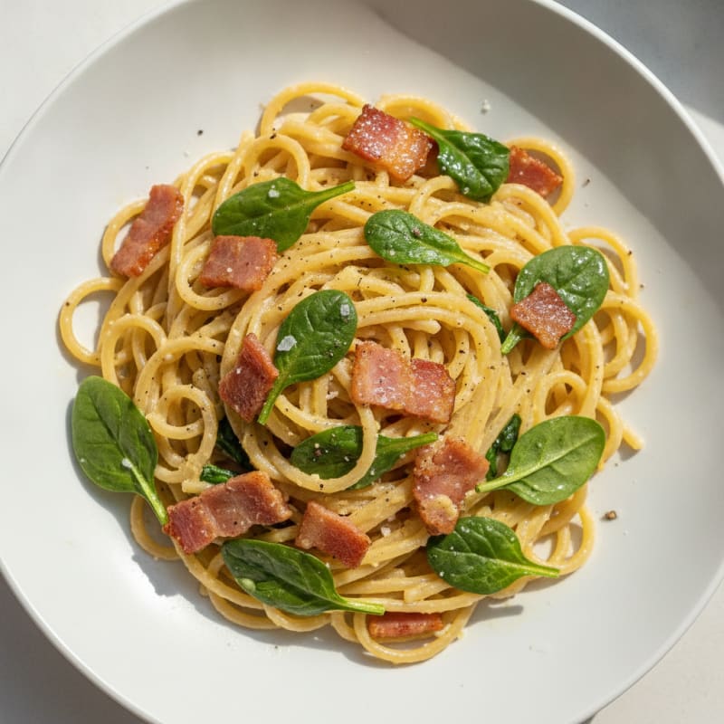Classic Carbonara with Pancetta and Egg