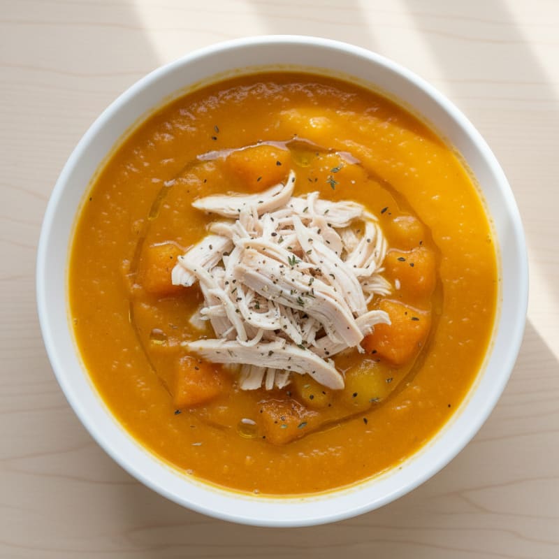 Roasted Butternut Squash and Apple Soup