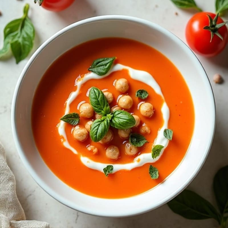 Creamy Fresh Tomato Basil Soup