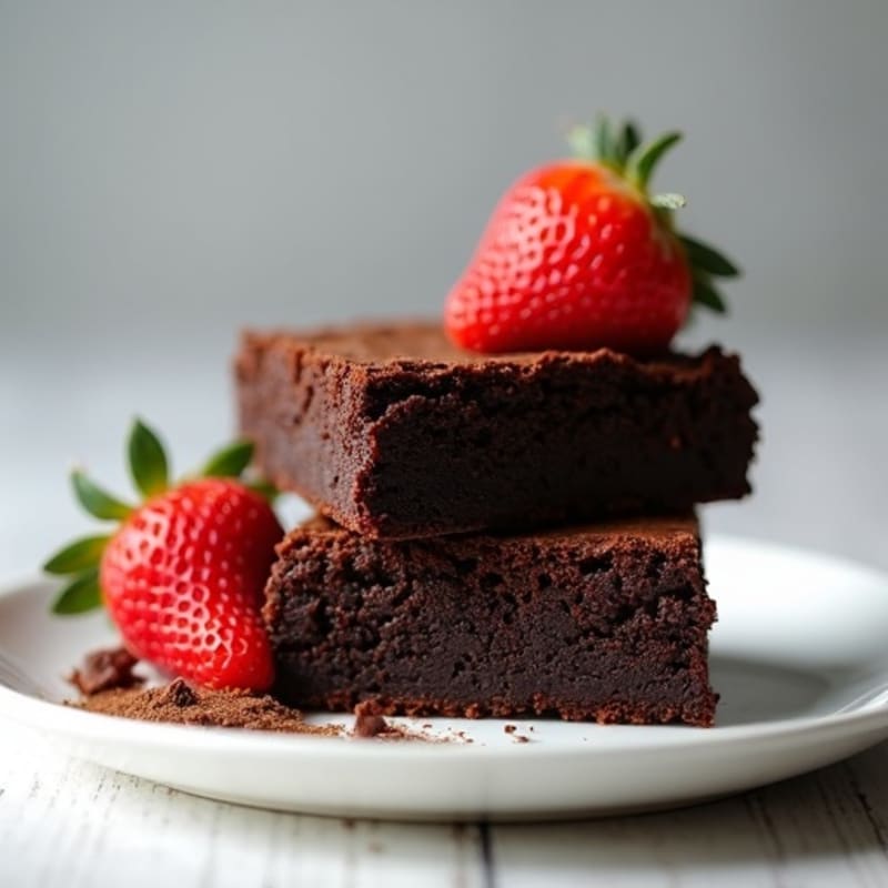 Protein-Packed Fudgy Dark Chocolate Brownies