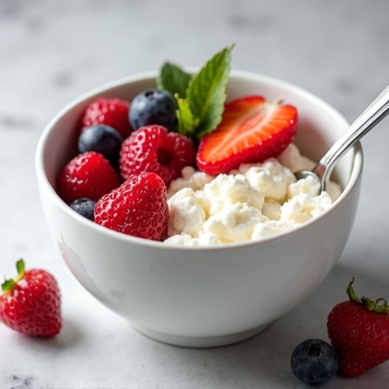 Creamy Cottage Cheese and Berry Protein Bowl