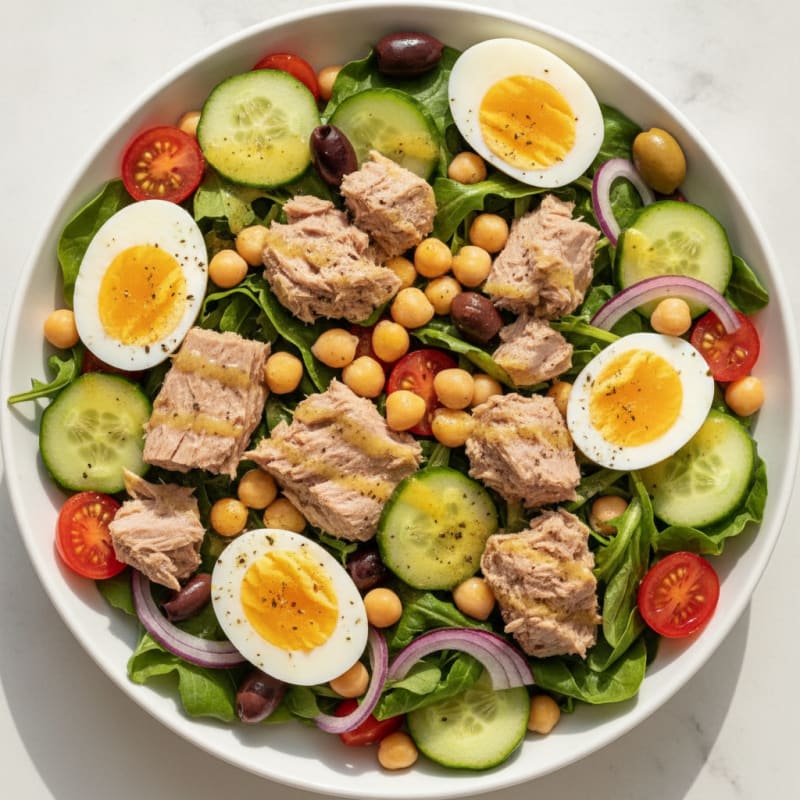 Tuna Mediterranean Salad Bowl
