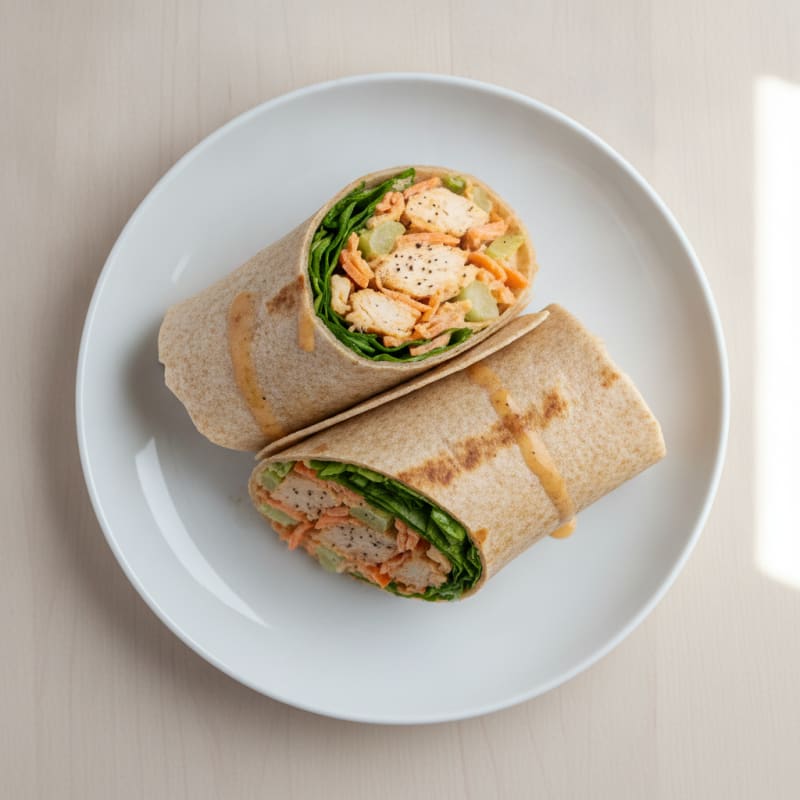 Buffalo Ranch Chicken Salad Wrap