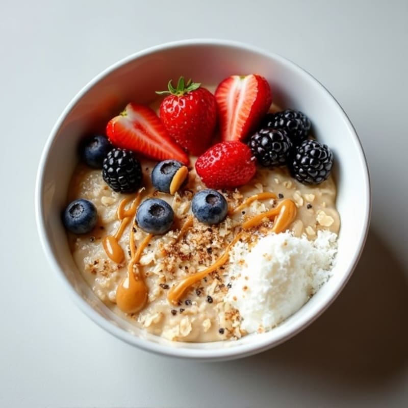 Creamy Coconut Protein Oatmeal