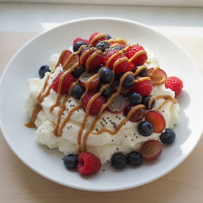 Greek Yogurt Protein Mousse with Berries