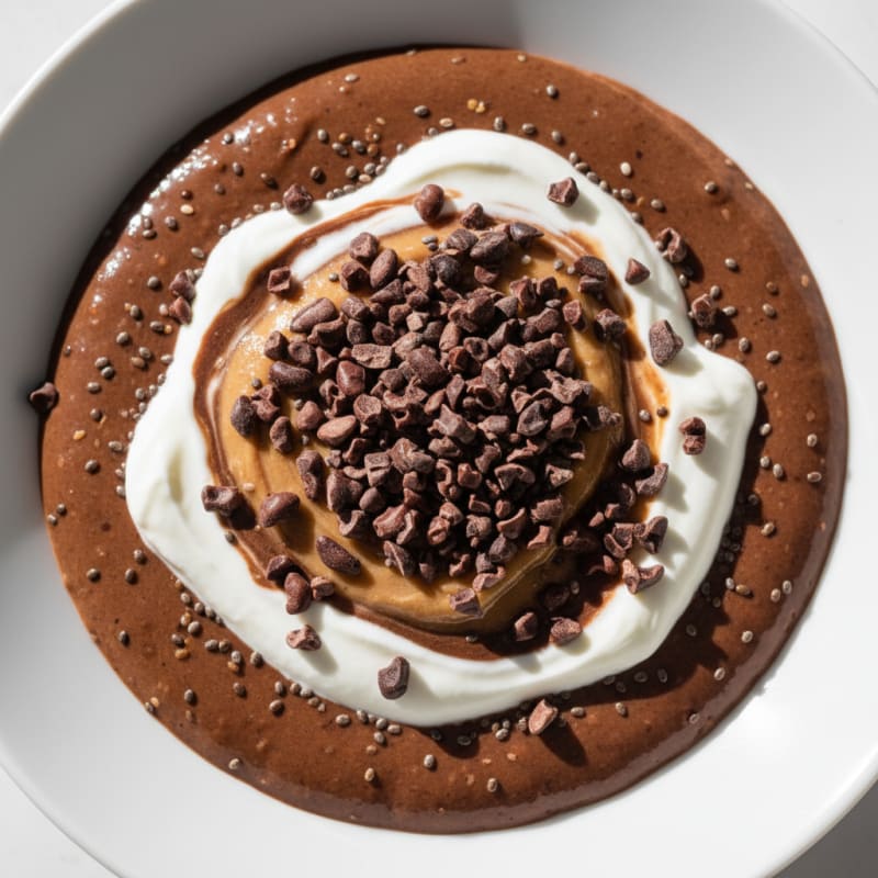 Silky Chocolate Protein Pudding with Greek Yogurt