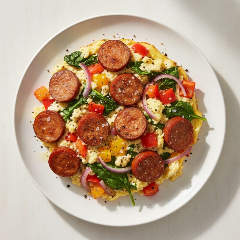 Sheet Pan Sausage and Egg Bake