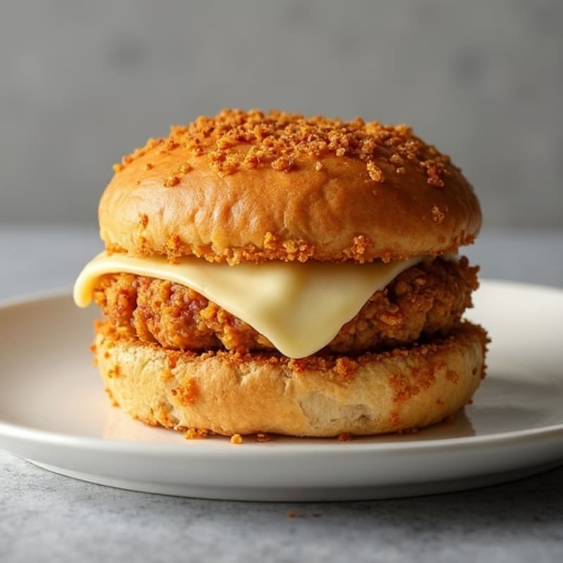 Crispy Baked Mozzarella-Stuffed Turkey Burger