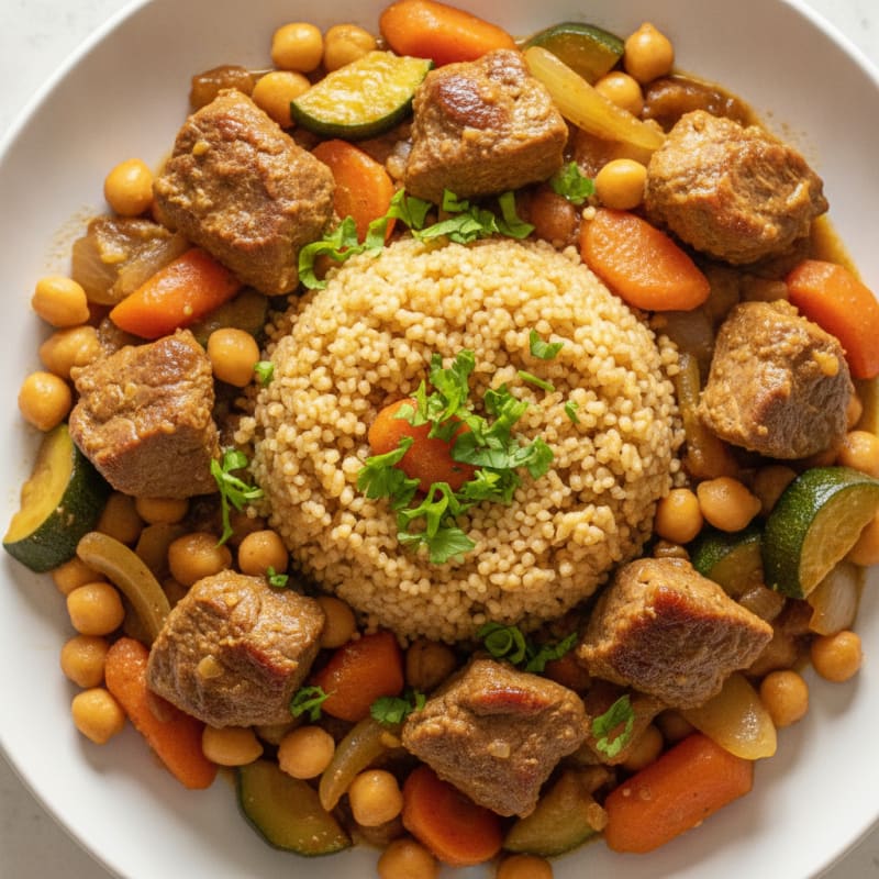 Moroccan Lamb Tagine with Couscous