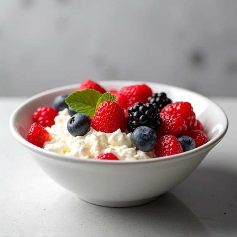 Cottage Cheese and Berry Protein Bowl