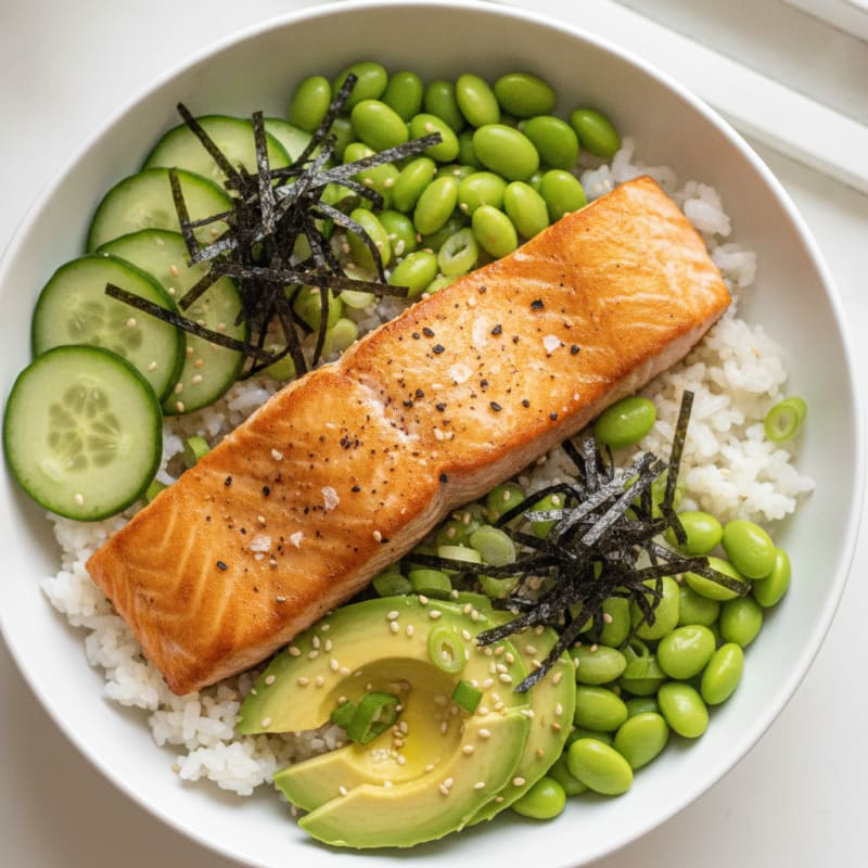Salmon Sushi Rice Bowl