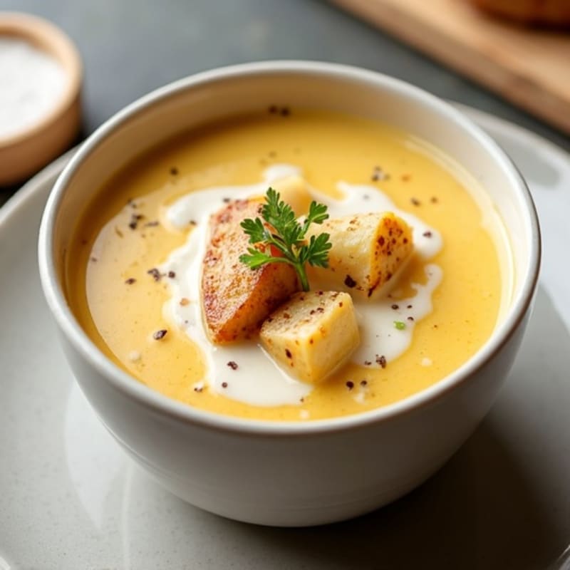Healthy Creamy Baked Potato Soup