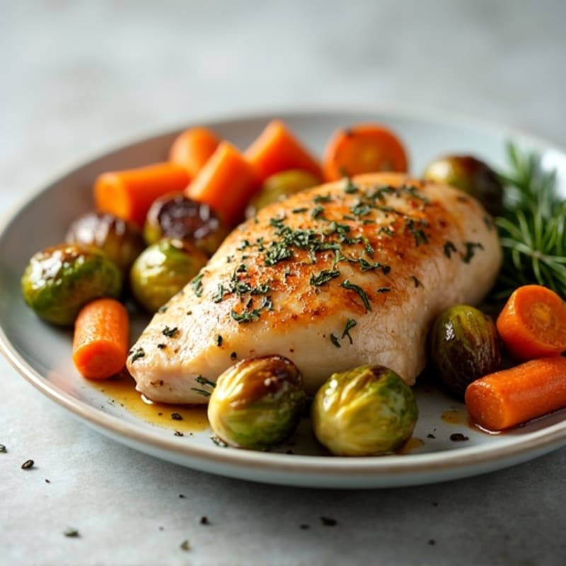 Herb-Roasted Chicken with Roasted Vegetables