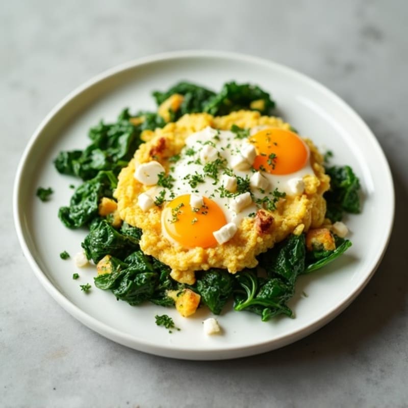 Egg White and Spinach Vegetable Scramble
