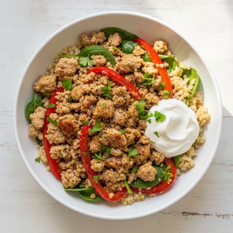Lean Turkey and Quinoa Power Bowl
