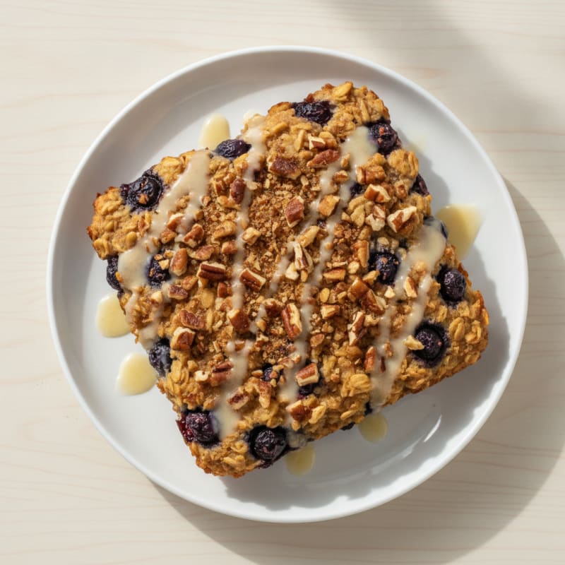 Blueberry Pecan Baked Oatmeal
