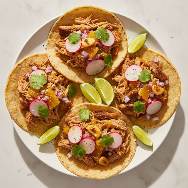 Slow-Cooked Pork Carnitas Tacos