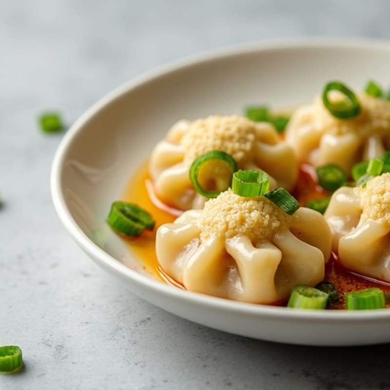 Lightened-Up Chicken and Cauliflower Dumplings