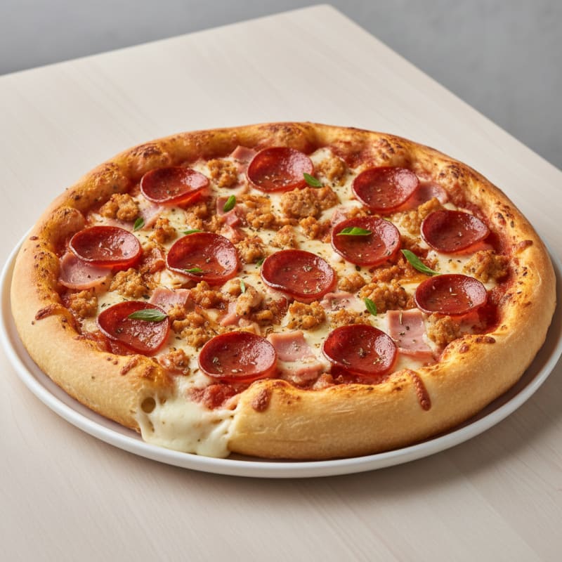 Meat Lovers Stuffed Crust Pizza