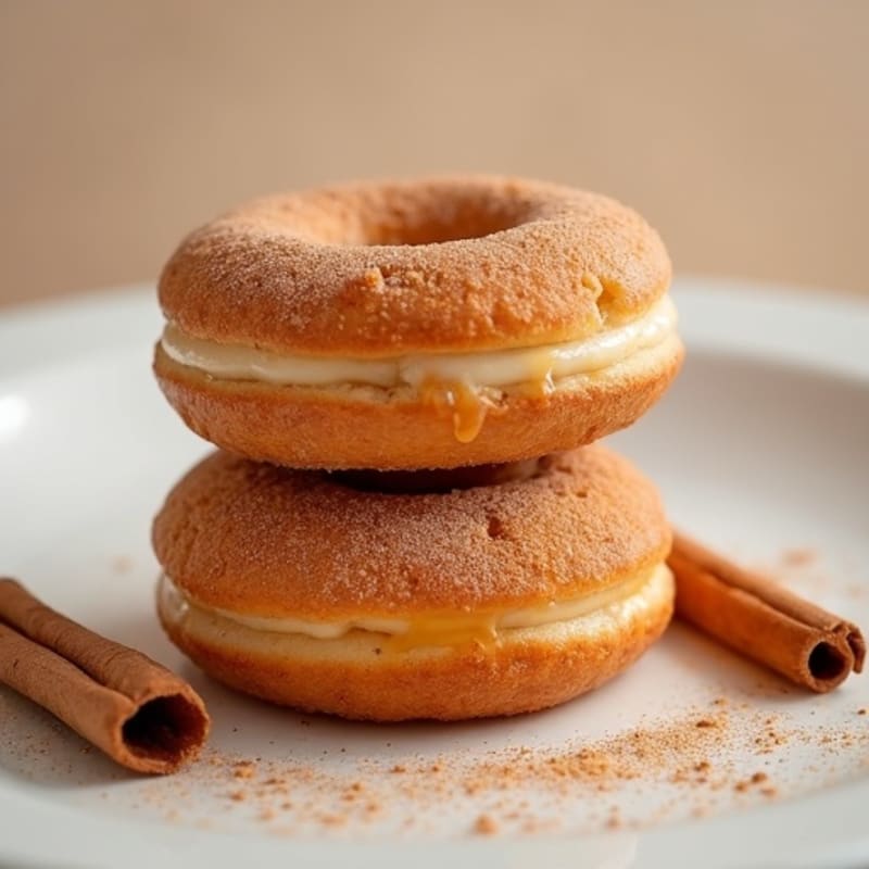 Baked Maple-Cinnamon Protein Donuts