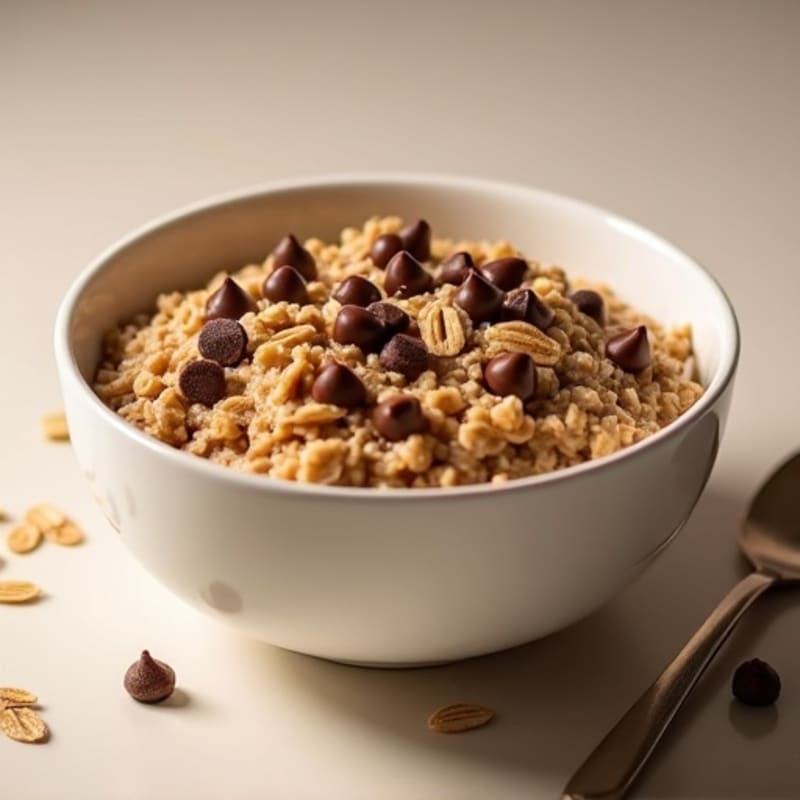 High-Protein Chocolate Chip Cookie Dough Oatmeal