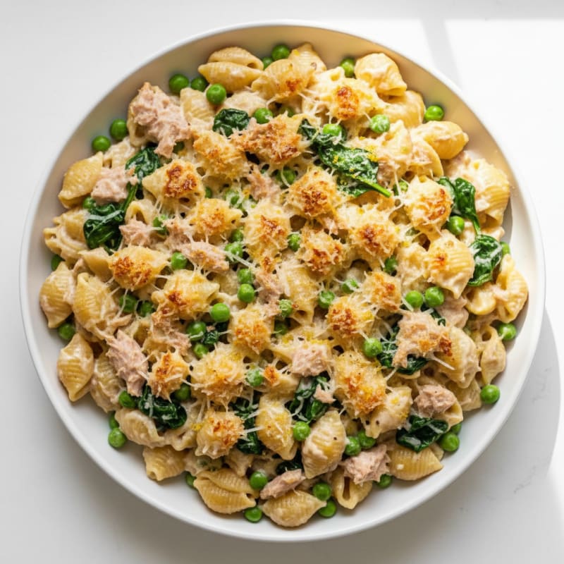 Creamy Zesty Tuna Pasta Bake